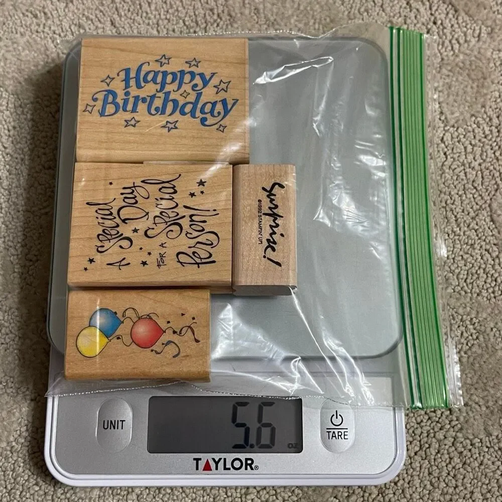 Happy Birthday Stamping Set Mix Brands Rubber Stamps